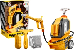 nettoyeur haute pression pour enfants avec fonction eau, raclette, éponge et chiffon