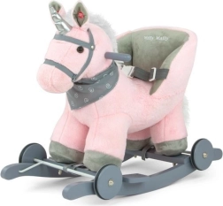 Cheval à bascule Polly rose