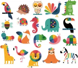 VILAC aimants animaux arc-en-ciel, 20 pièces