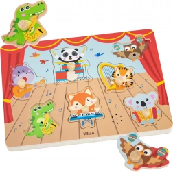 VIGA puzzle animaux musiciens