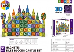 Jeu de construction magnétique 3D – set de 93 pièces