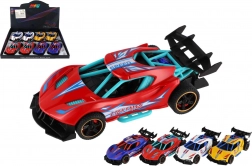 Voiture de sport en métal 14 cm à remontoir (pull-back)