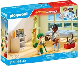 Ensemble de figurines Pédiatre avec ours en peluche