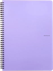 Bloc à anneaux A4 PASTELINI violet, PP, 60 feuilles