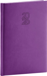 Agenda hebdomadaire NOTIQUE violet 2026, 15 x 21 cm