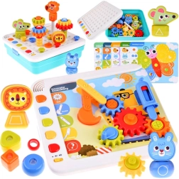 Panneau d’apprentissage interactif Montessori – émotions, chiffres et formes