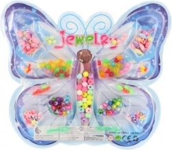 Set de perles en plastique colorées pour l’enfilage