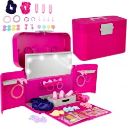 Casdon DYSON coiffeuse enfant 2-en-1 valisette avec lumière et accessoires pour cheveux