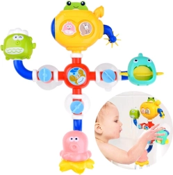 Jouet de bain amusant avec moulin à eau et carrousel