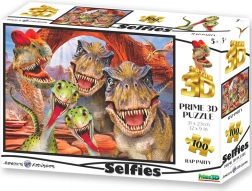Puzzle Selfie Raptor avec effet 3D, 100 pièces