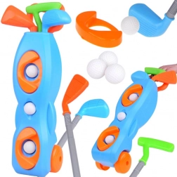 Mini-golf pour enfants avec chariot à roulettes et accessoires