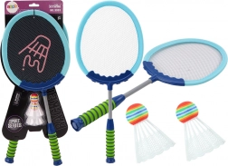 Set de 2 raquettes de badminton Shuttlecocks Badminton Bleu
