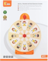 Viga jeu mural – roue des émotions en bois, FSC, Montessori