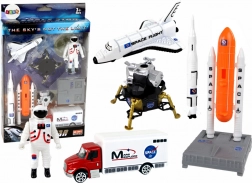 ensemble de figurines spatiales et fusées, 8 pièces