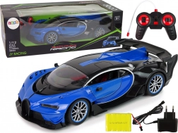 voiture de sport RC 1:12 avec ouverture des portes à distance et phares LED