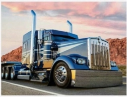 Peinture diamant Bleu camion 30x40 cm