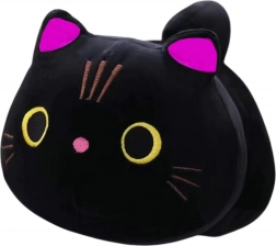Chat en peluche noir 18 cm