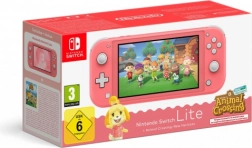 Nintendo Switch Lite corail avec le jeu Animal Crossing: New Horizons
