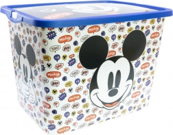 boîte de rangement en plastique 23 l mickey mouse avec couvercle