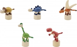 Dinosaure en bois à presser