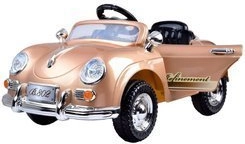 Voiture électrique rétro stylée pour enfants avec 2 moteurs 12 V et télécommande – Laquée