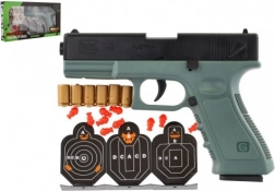 Pistolet à projectiles en mousse avec cible