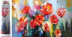 Peinture diamant Coquelicots 80 × 40 cm