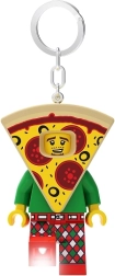 Porte-clés Lego Pizza – minifigurine lumineuse avec LED