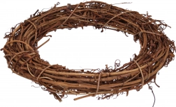 Couronne décorative en rotin d’un diamètre de 20 cm