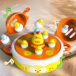 Woopie jeu d’adresse pêche aux poussins 4‑en‑1 avec catapulte