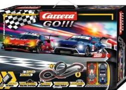 Circuit Carrera GO GT Powerplay 4,9 m avec looping et voitures Ford Mustang GT3 et Ferrari 296 GT3