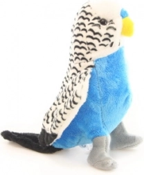 Perruche ondulée en peluche blanche 18 cm