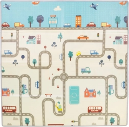 tapis de jeu pour enfants 113 × 174 cm ville Chipolino