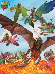 Puzzle familial Escadrille de dragons 350 pièces COBBLE HILL