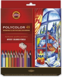Crayons artistiques KOH-I-NOOR Polycolor, 48 pcs