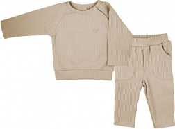 Ensemble bébé Koala Bello – t-shirt à manches longues et pantalon de jogging, beige