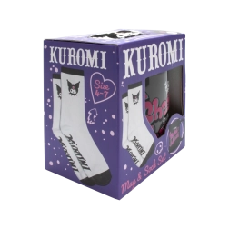 Coffret cadeau Kuromi : mug et chaussettes
