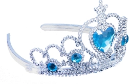 Diadème princesse d’hiver avec pierres bleues