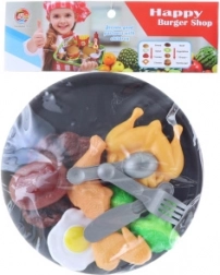 Ensemble de repas avec plateau en plastique pour enfants
