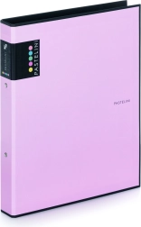Classeur A4 PASTELINI violet, 2 anneaux laminé