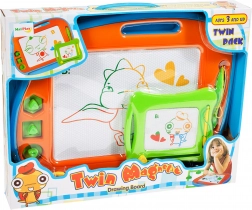 Tablette à dessin magnétique 2-en-1 avec effaceur et tampons