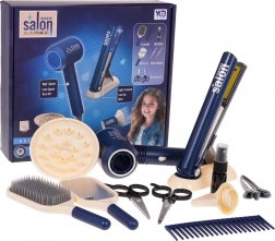 MEGA ensemble de coiffure pour enfants Bleu + accessoires