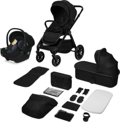 Poussette combinée Lionelo Layla 3en1 noire Onyx