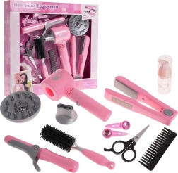 Ensemble d'outils de coiffure pour enfants avec sèche-cheveux interactif