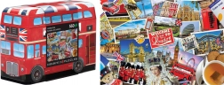 puzzle eurographics dans une boîte en métal bus londonien 550 pièces
