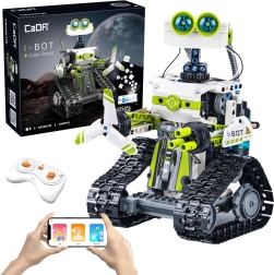 Kit de construction CaDA I.BOT Code Robot RC avec LED, programmation et double contrôle, 434 pièces