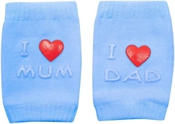 Genouillères bébé avec ABS I Love Mum & Dad – bleues
