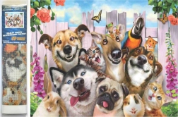 Peinture au diamant Selfie fou 30x40 cm