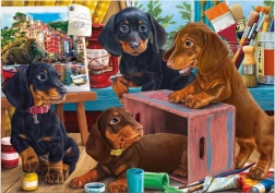 Puzzle teckels 300 pièces XL DINO