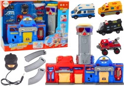 Caserne de pompiers et poste de police avec véhicules - City Action